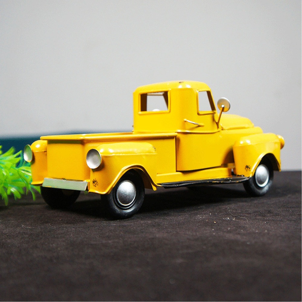 Vintage Collectible Trucks - نموذج شاحنة بيك أب حديدية قابلة