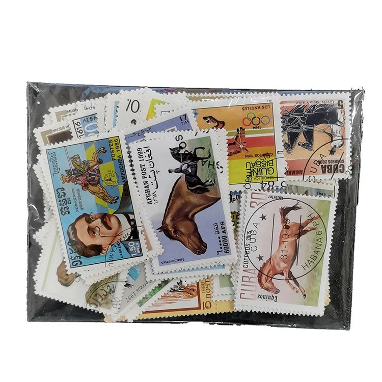 100 طابع بريدي مختلف للخيول، ل - مراجعة Collectible Vintage Postage Stamps وسعره