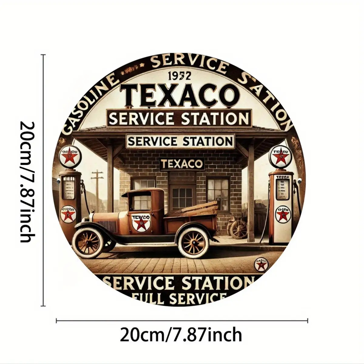 لوحة جدارية خشبية دائرية بتصمي - مراجعة Vintage Collectible Trucks وسعره