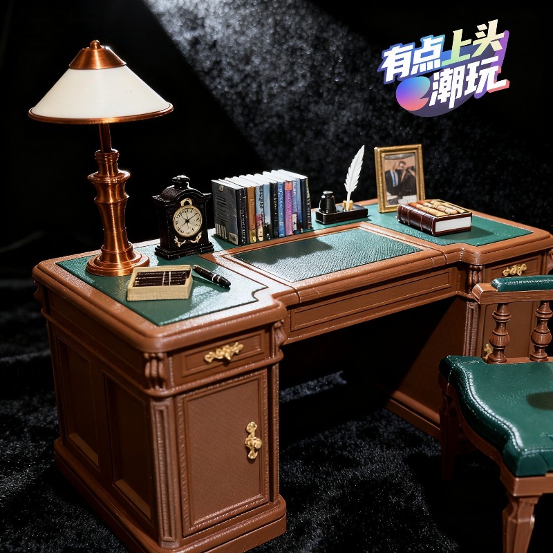 طقم كرسي مكتب أمريكي عتيق مصغر - مراجعة Vintage Collectible Furniture وسعره